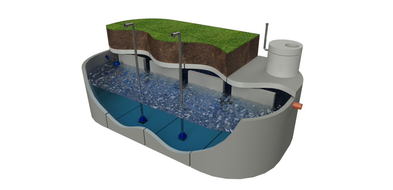 Zbiornik przeciw pożarowy